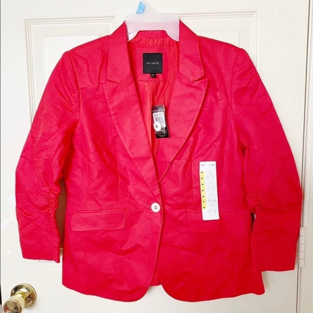 BNWT “THE LIMITED” red BLAZER size #L